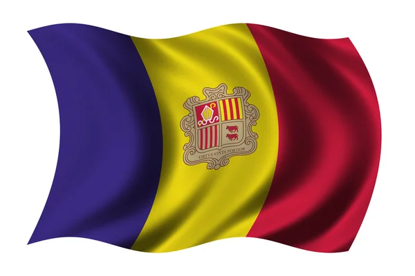 Andorra bayrağı — Stok fotoğraf