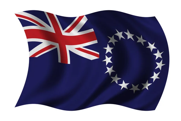 Bandeira das Ilhas Cook — Fotografia de Stock