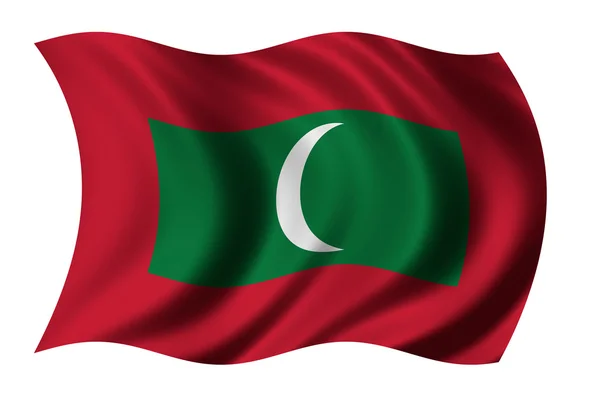 Bandiera delle Maldive — Foto Stock