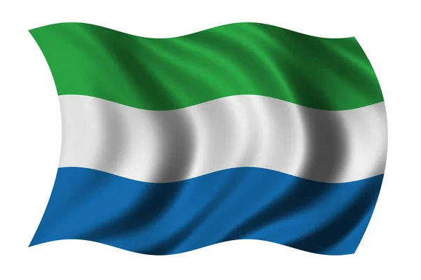 시에라리온의 깃발 — 스톡 사진