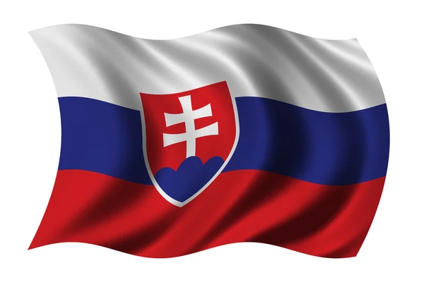 Flagga Slovakien — Stockfoto