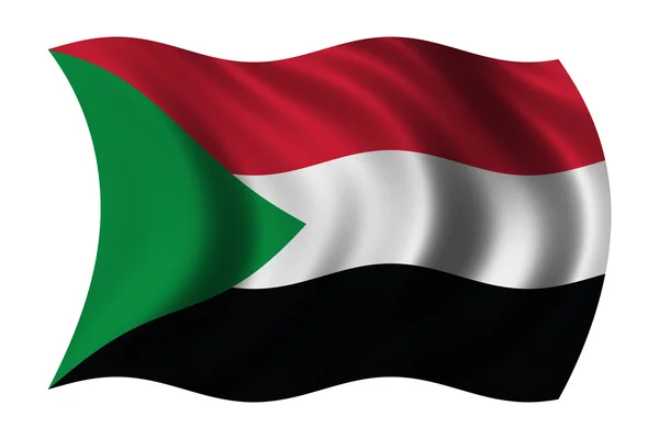 Bandera de sudan — Foto de Stock