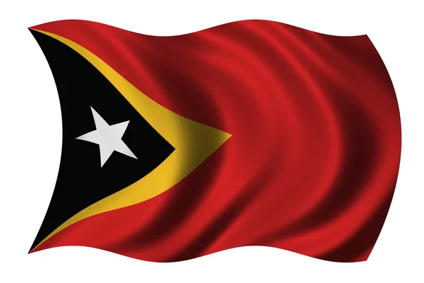 Flaga timor wschodni — Zdjęcie stockowe