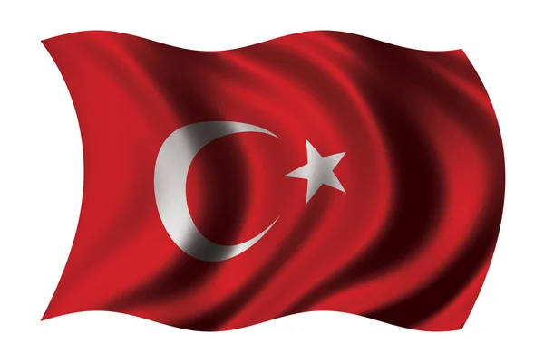 Flagge der Türkei — Stockfoto