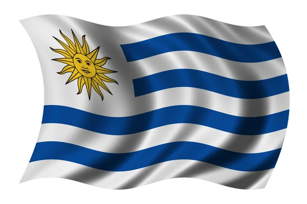 Vlajka Uruguaye — Stock fotografie