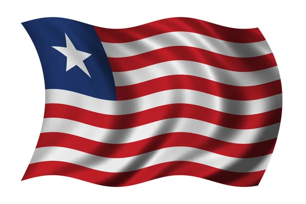 Bandiera della Liberia — Foto Stock