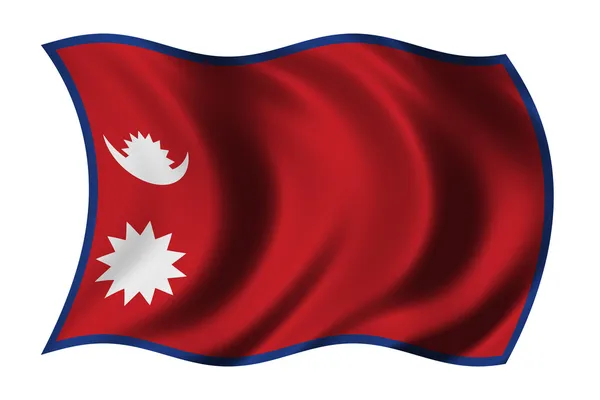 Flagga nepal — Stockfoto