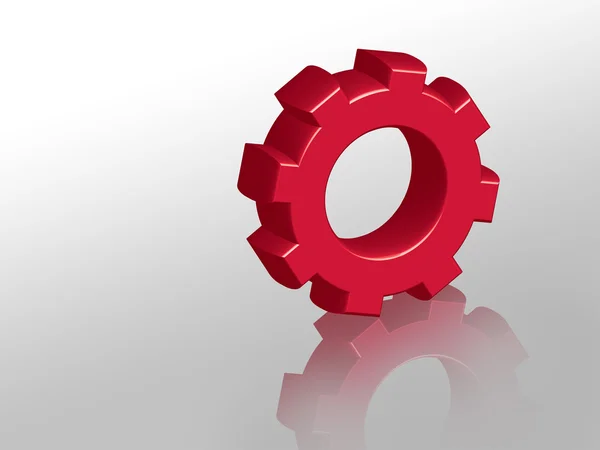 Red Cog — Stock Photo, Image