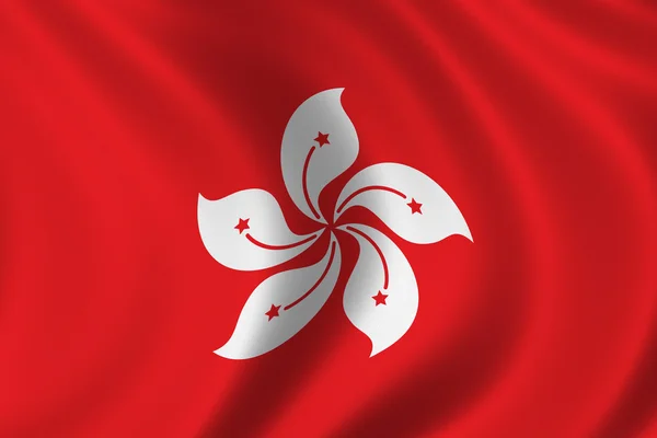 Bandiera di Hongkong — Foto Stock