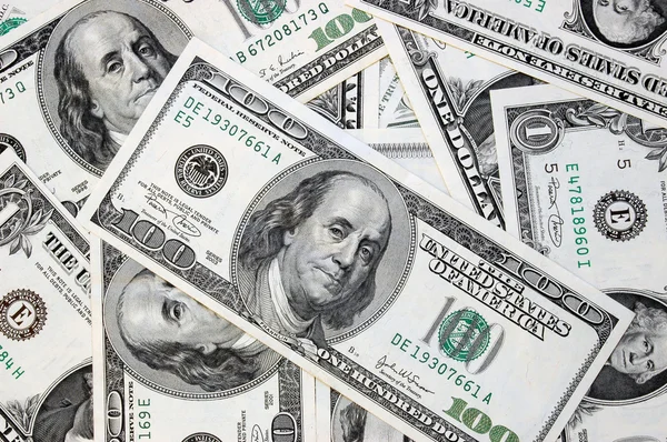 Rachunki dolara amerykańskiego — Zdjęcie stockowe