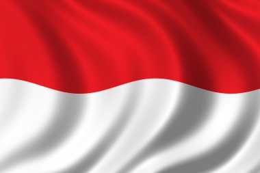 Flag of Indonesia clipart