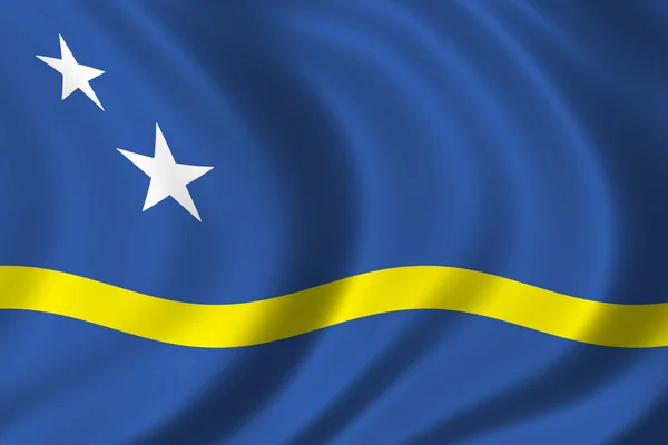 Прапор острова Кюрасао — стокове фото