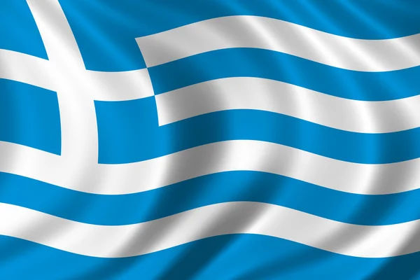 Flaga Grecji — Zdjęcie stockowe