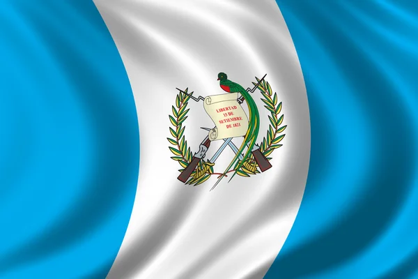 Guatemalská vlajka — Stock fotografie