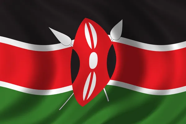 Bandera de Kenya —  Fotos de Stock