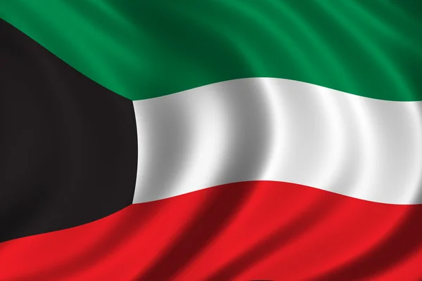 Kuvait zászlaja — Stock Fotó