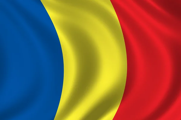 Bandera de Romania — Foto de Stock