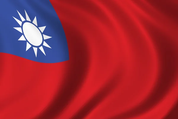 Vlajka Tchaj-wanu — Stock fotografie