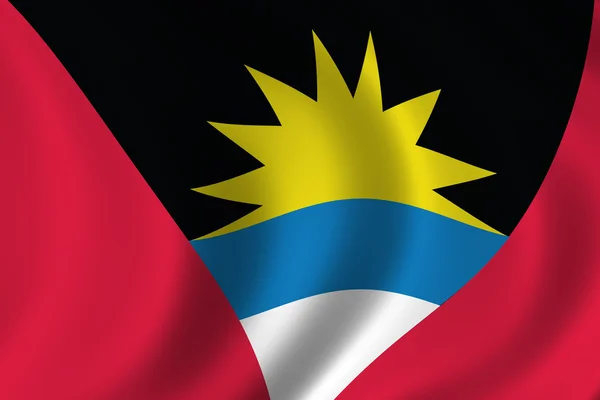 Flaga Antigui — Zdjęcie stockowe