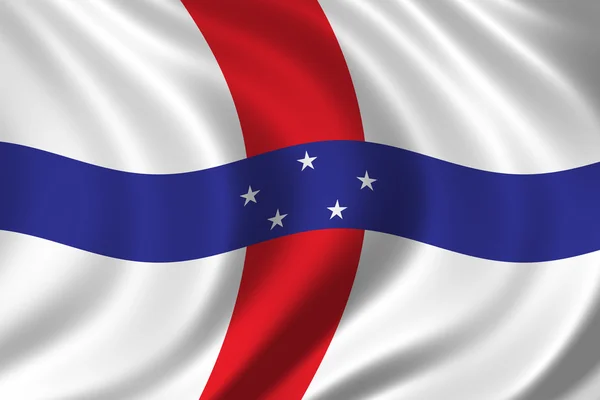 Прапор Нідерландських Антильських островів — стокове фото