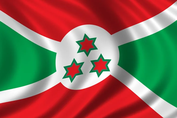 Flag of Burundi — Stock Photo, Image