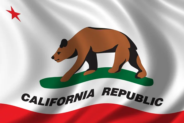 Flagge von Kalifornien — Stockfoto