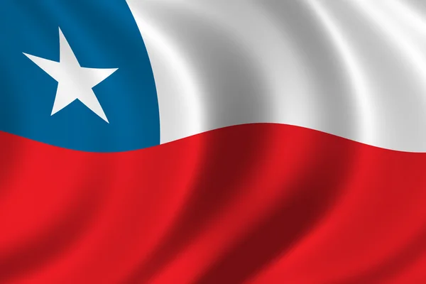 Chilská vlajka — Stock fotografie