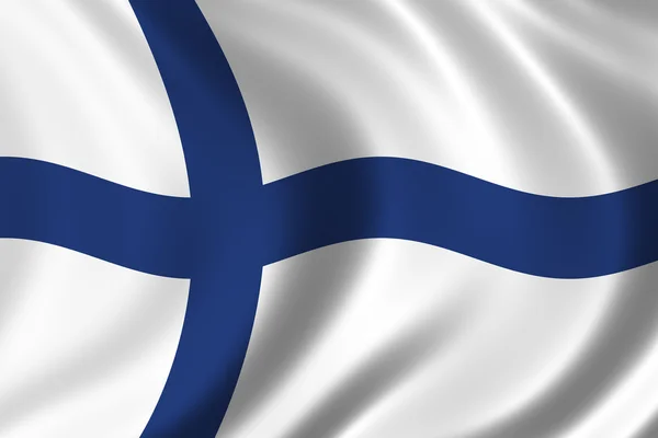 Flagga finland — Stockfoto