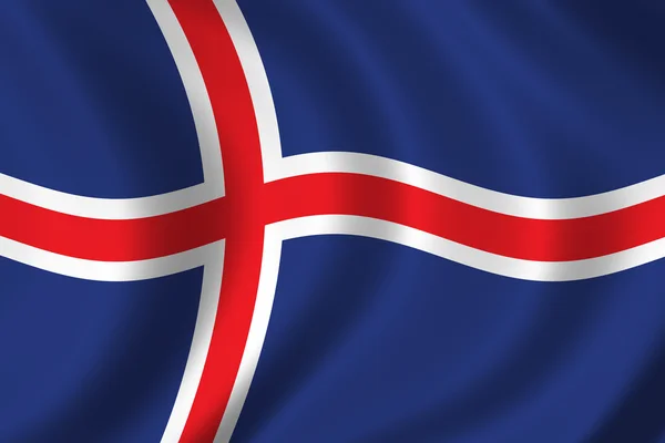 İzlanda Bayrağı — Stok fotoğraf
