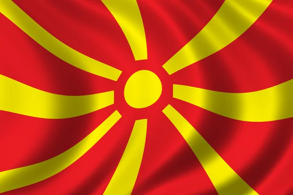 Makedonias flagg – stockfoto