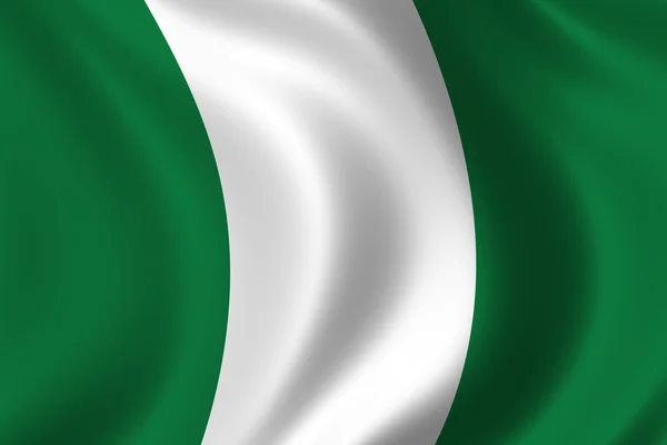 Nigerijská vlajka — Stock fotografie