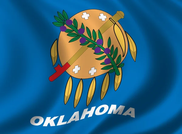 奥克拉荷马的旗子 — 图库照片
