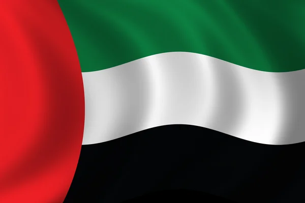 Прапор об "єднаних араб еміратів — стокове фото