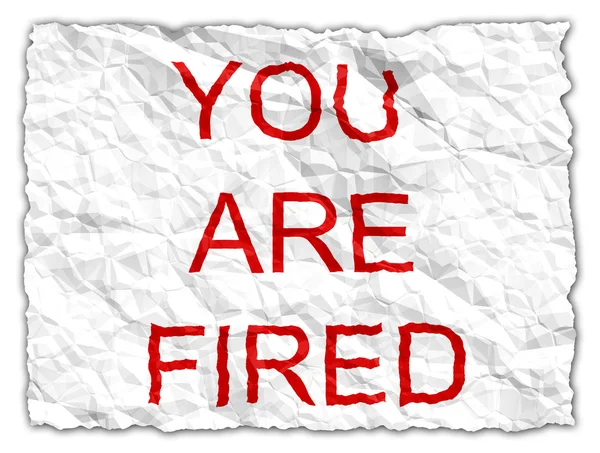 Jesteś zwolniony — Zdjęcie stockowe