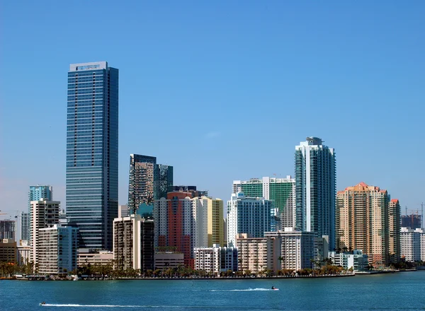 O horizonte de Miami — Fotografia de Stock