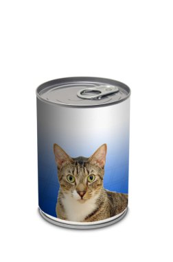 Cat food can clipart