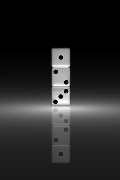 Three dice — Stock Photo, Image