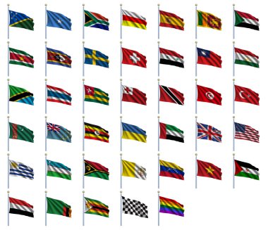 World Flags Set 4 of 4 clipart