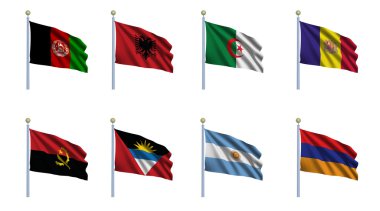 World Flag Set 1 clipart