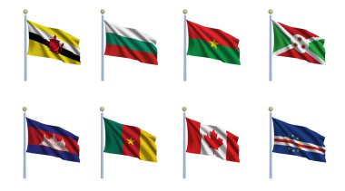 4 dünya bayrak ayarla