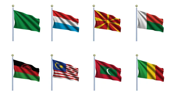 Bandeira do Mundo Set 14 — Fotografia de Stock