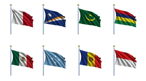 Bandera del Mundo Set 15 —  Fotos de Stock