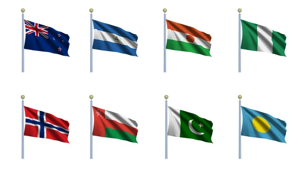 Ensemble de drapeaux du monde 17 — Photo