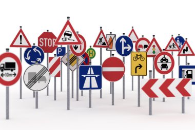 Traffic signs clipart