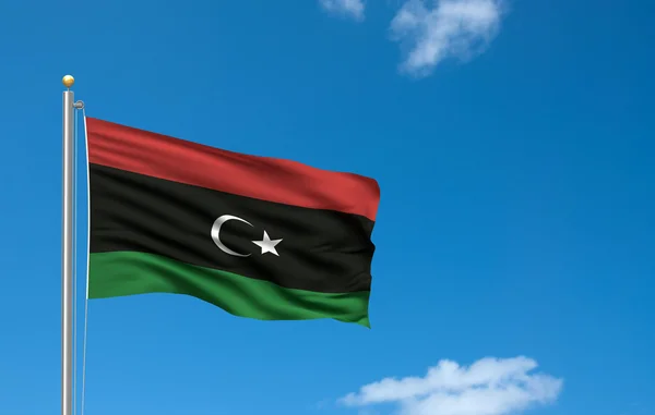 Flag of the Kingdom of Libya — Stock Photo, Image