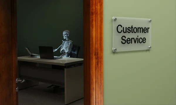 Dead customer service — Stock Photo, Image