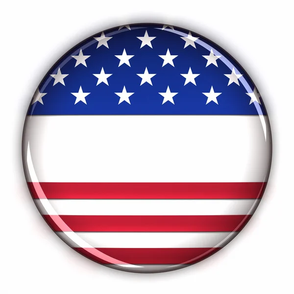 Botón patriótico en blanco —  Fotos de Stock