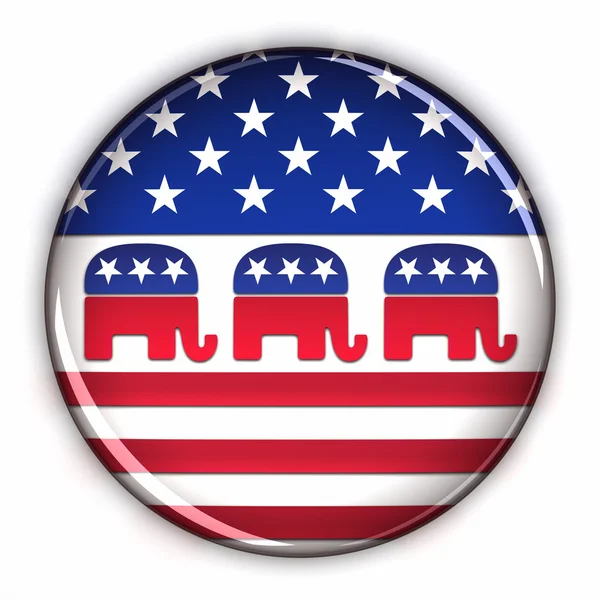 Ρεπουμπλικανικό Κόμμα κουμπί — Φωτογραφία Αρχείου
