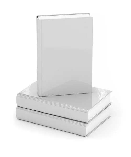 Böcker över vita — Stockfoto