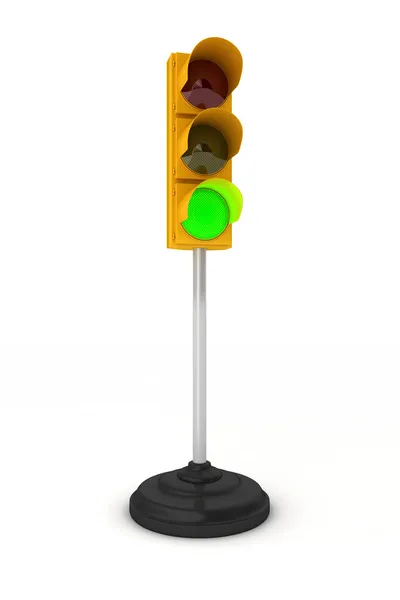 Зелений світлофор — стокове фото